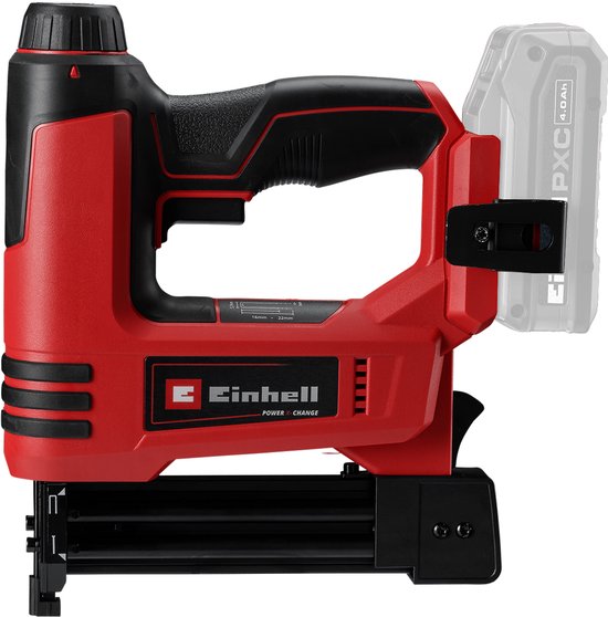 Einhell Accu Tacker TE-CN 18 Li Solo - Power X-Change - 18 V/Li-Ion - Max. 20 schoten per minuut - Incl. 300 spijkers - Incl. 300 nieten - Excl. Accu en oplader