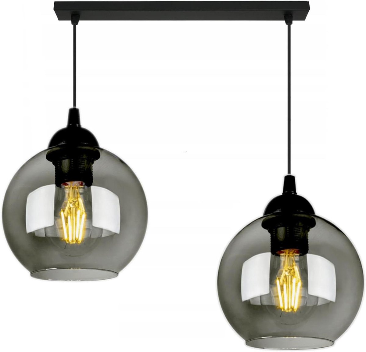 Plafondlamp Hanglamp - Wandlamp Tafellamp - Eetkamer Keuken - Dimbaar Glas - 15 x 32 x 70 cm