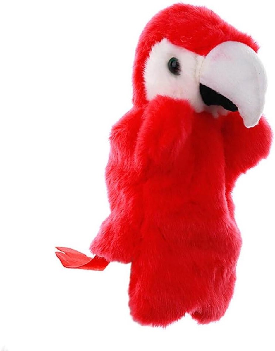Dieren Handpop - Pluche Speelpop - Verhalen Vertellen Spelen - Zachte Knuffelstof - 26x20 cm - Divers