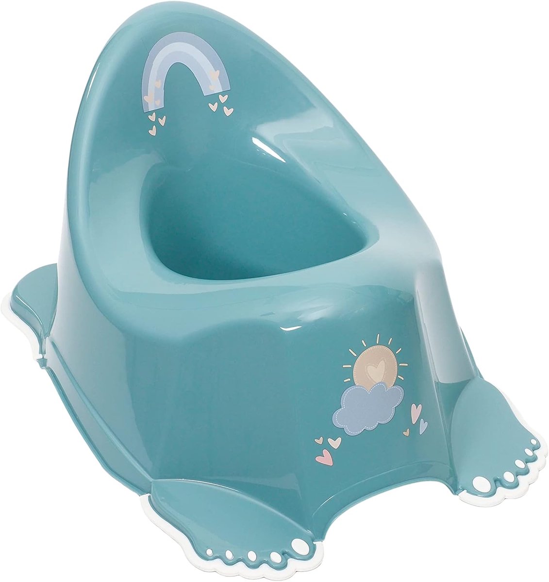 Kinderpotje - Zindelijkheidstraining Potje - Veilig Zindelijk Leren - Antislip Bodem - 28x38x23 cm - Turquoise