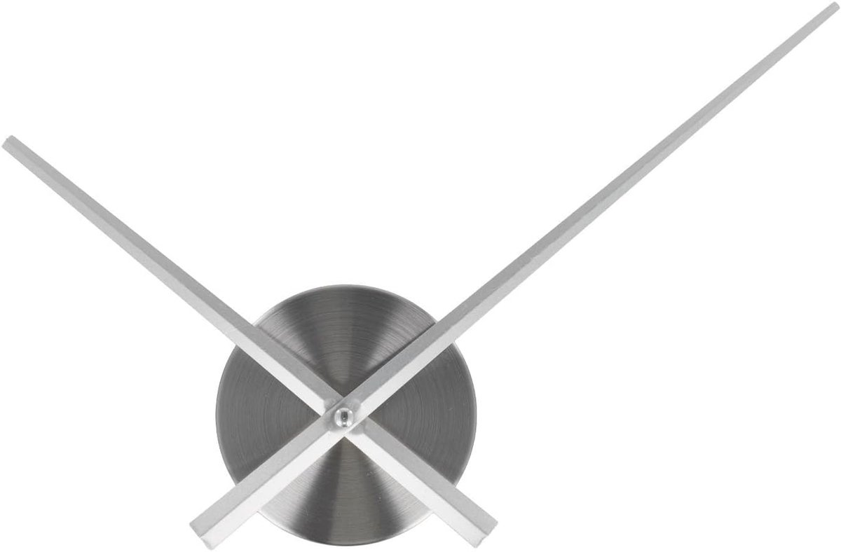 Wandklok Onderdelen - Klok Uurwerk - Klok Repareren - Verstelbare Wijzers - 31cm Minuut - Zilver