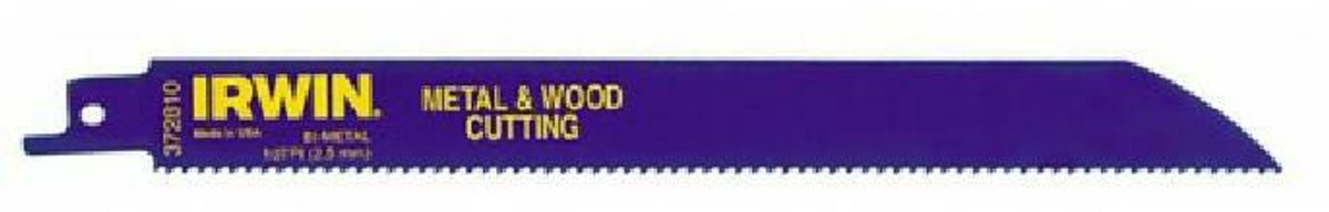 Irwin 610R Serie - Bimetalen Reciprozaagblad - 150mm - 10 TPI - Hout en Metaal