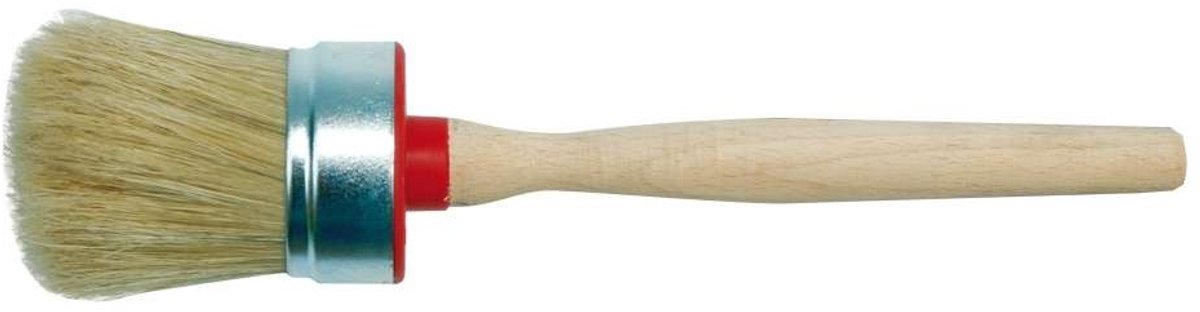 Vorel Serie - Ronde Borstel - 40mm - Natuurlijk Haar - Houten Handvat