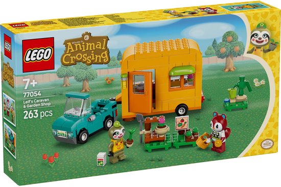 LEGO Animal Crossing 77054 Leifs caravan en tuinwinkel