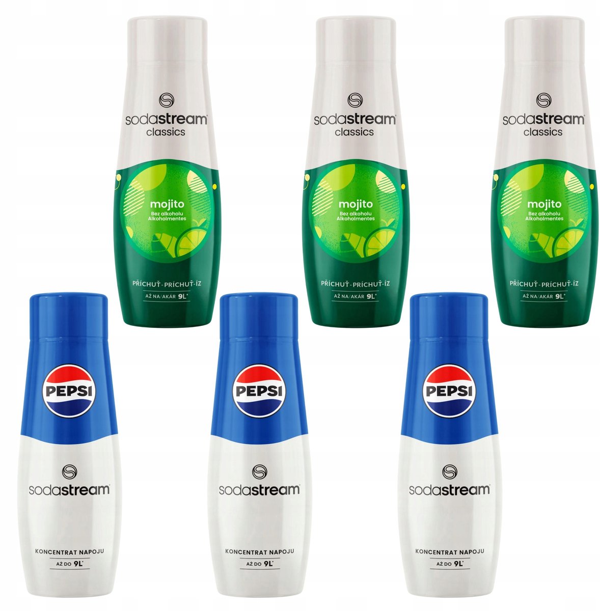 Soda Stream - Concentraten - Pepsi en Mojito - 6 Pack - Milieuvriendelijk