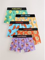 Next - Jongens - Set van 5 junior boxershorts met figuurtjes - Zwart
