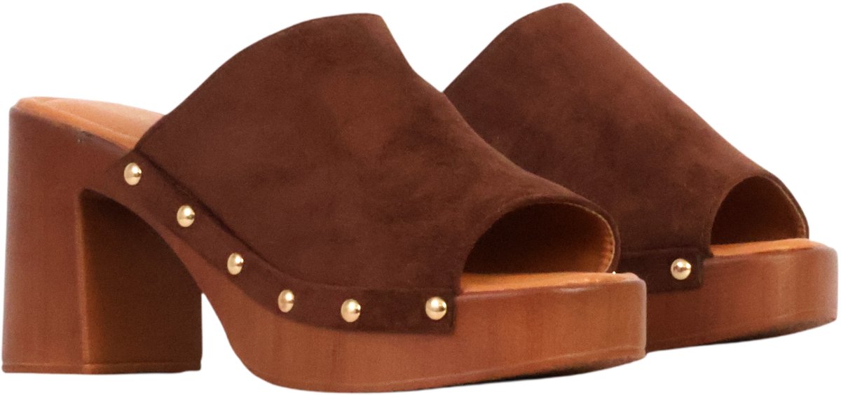 Sandalen met hak, om aan te trekken