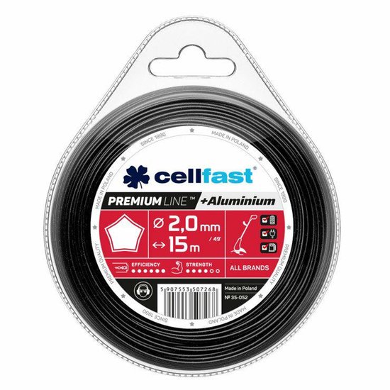 Cellfast PREMIUM Serie - Stervormig Maai Draad - 2,4 mm - 90 m van Merkloos	 — afbeelding 5