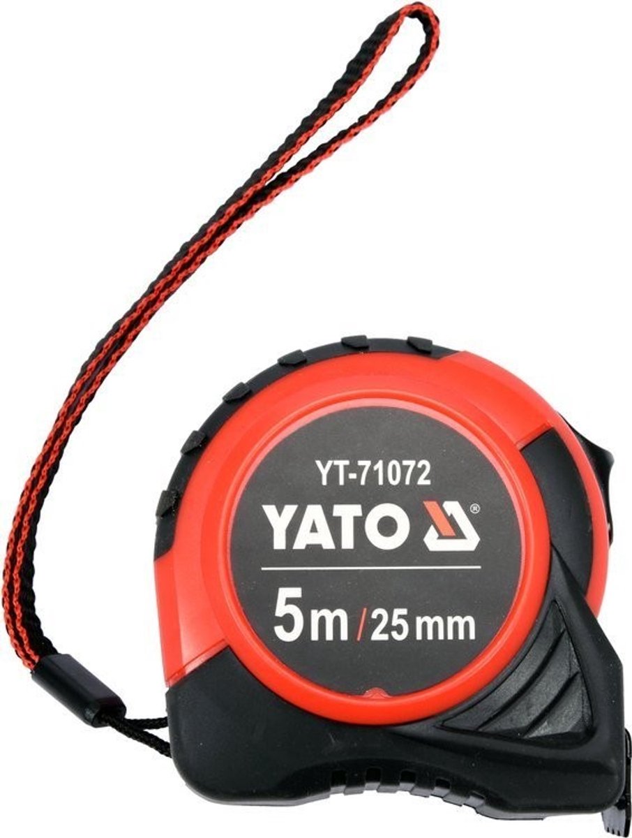 Yato Rolbandmaat 5m x 25mm met Blokkeerfunctie en Nylon Coating