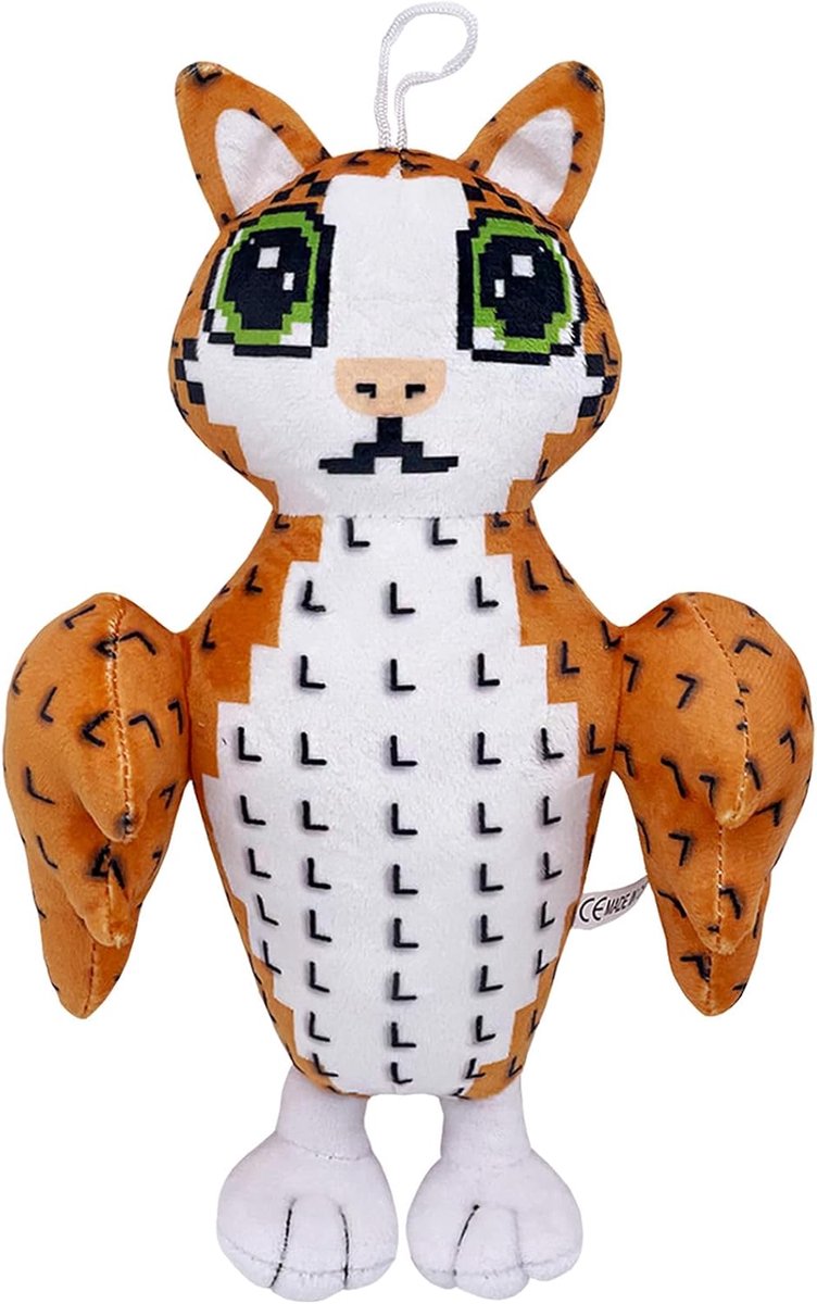 Brainrot Pluche - Grappig Knuffeldier - Verzamelen Spelen - Uniek Design - 10x3x5 CM - Bruine Kat
