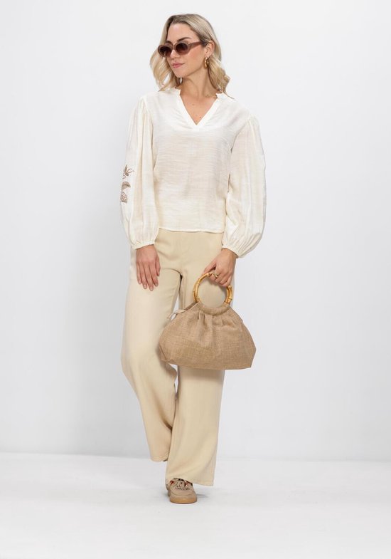 Hanna Nikole Dames Plus Size Chiffon Blouses Elegant Vleugel Shirt Dubbellaagse Tops Losse Lange Shirt, wijnrood, 50 grote maten