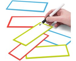 Beschrijfbare magneten - Voor op Whiteboard of koelkast - 17 x 7 cm - 6 stuks