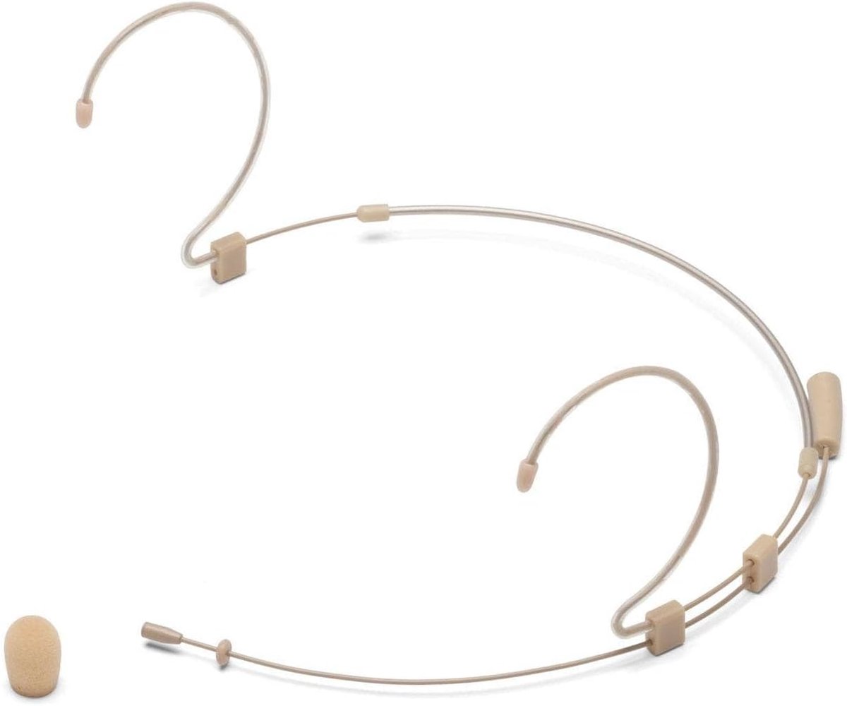 Dubbel Oor Microfoon - Draadloze Headset - Zingen Spreken - Omnidirectioneel Geluid - 3.5mm Jack - Bruin