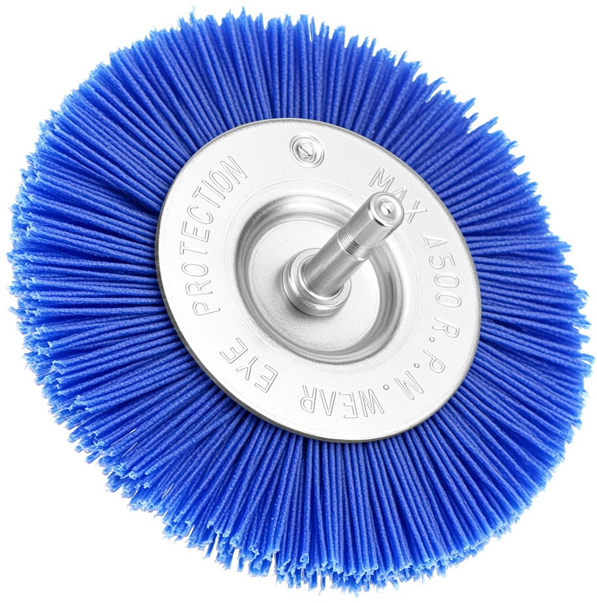 Nylon Schijfborstel Ø 100mm Korrel 180 met 1/4" Zeskant Schacht voor Polijsten en Schuren