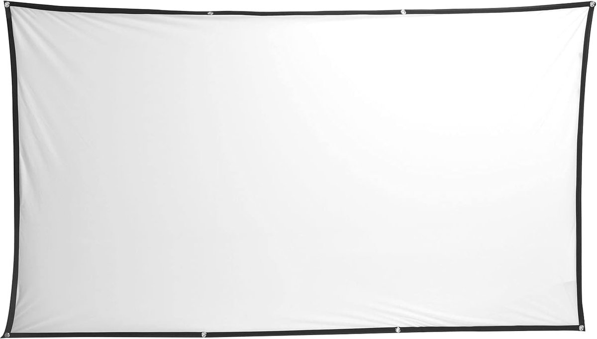 Projectiescherm - Draagbaar scherm - Thuisbioscoop - Opvouwbaar design - 150 inch - Wit