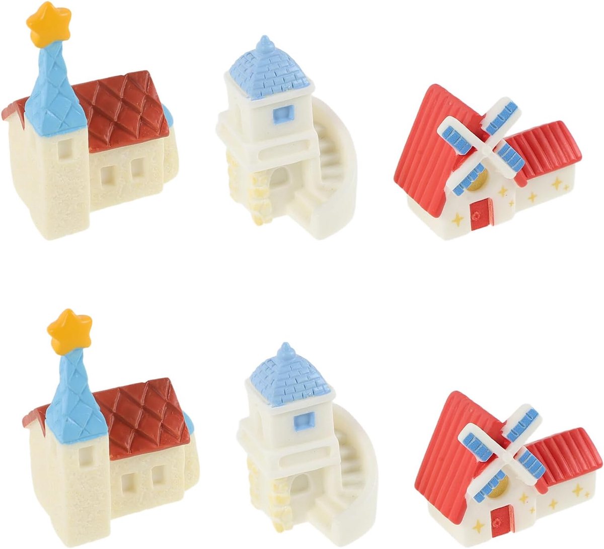 Miniatuur Huisjes Decoratie - Sprookjeshuisjes Tuin - Miniatuurlandschap Creëren - Gedetailleerd Vakmanschap - Verschillende Maten - Diverse Kleuren