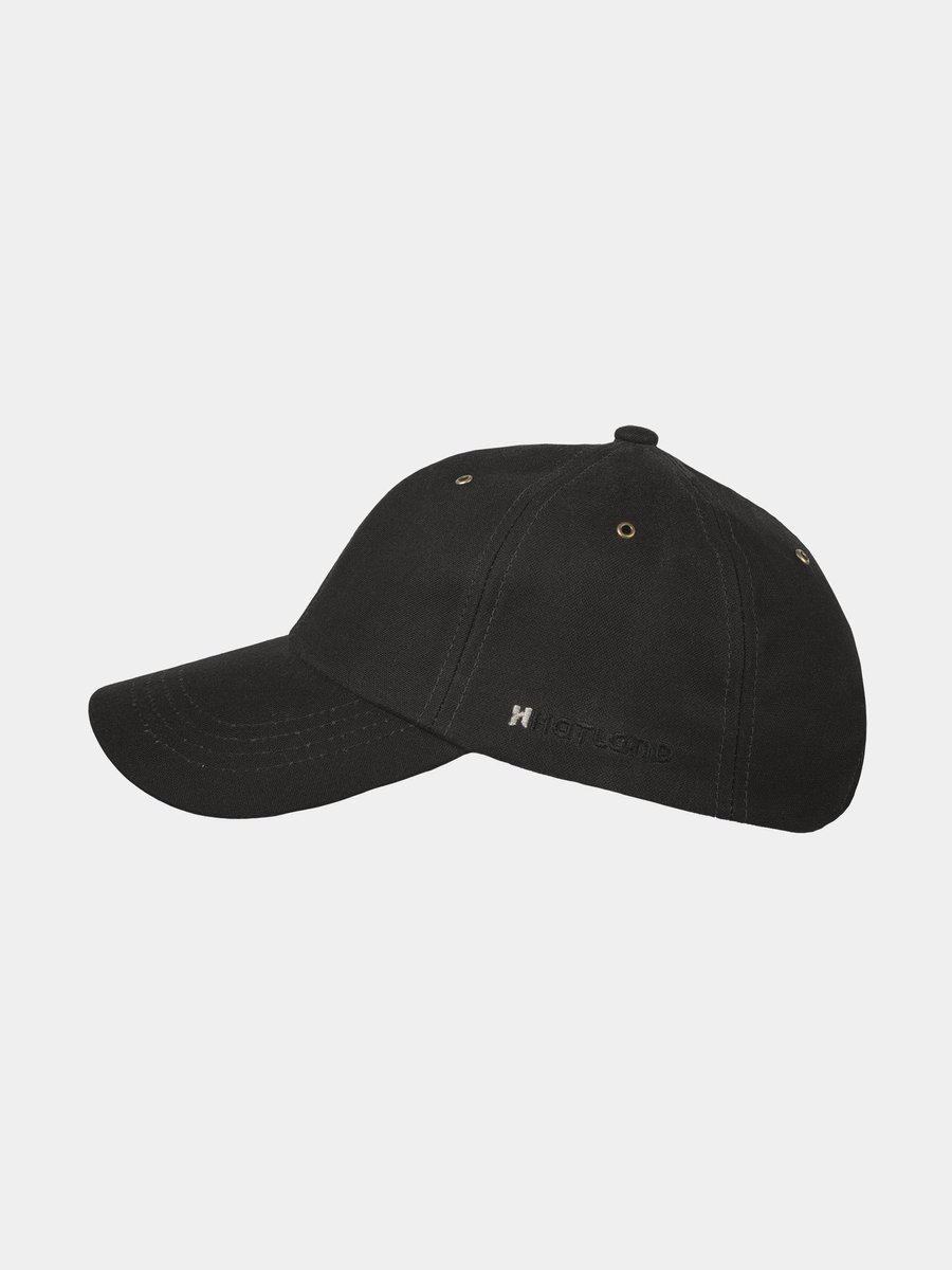 Yim - Katoenen wax baseball cap - Zwart
