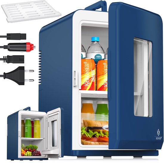 KESSER Mini Koelkast 15L Draagbaar Koelbox en Verwarmingsbox 12V/220V Auto Camping Office