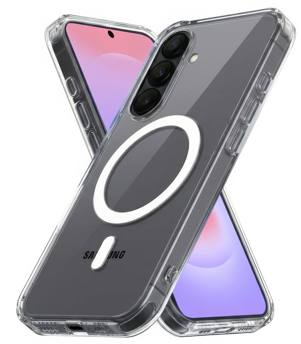 Hoesje Geschikt voor Samsung A37 - Transparant - Geschikt voor MagSafe - Slank - Sterk - Shock proof