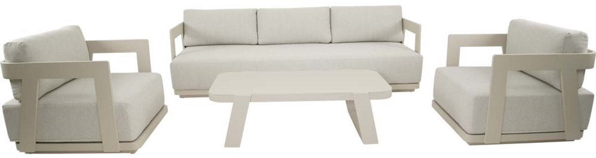 Lesli Living - Loungebank Makai - Beige - 229x86,5x62,5cm