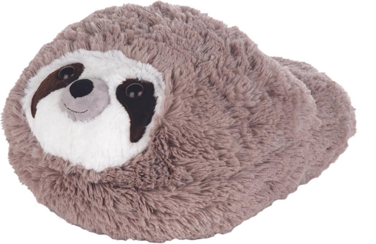 Cozy Noxxiez Voetenwarmer Luiaard Junior 35 X 25 Cm Pluche Bruin