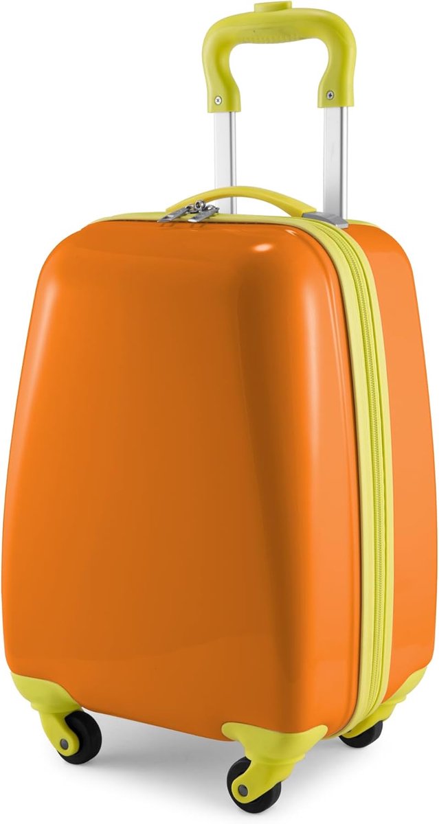 Kinderkoffer - Reiskoffer Trolley - Vakantie Voorbereiding - Lichtgewicht ABS/PC - 47 x 30 x 22 cm - Oranje