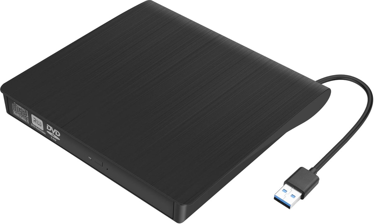 Externe Cd Stationbehuizing - Draagbare Dvd Drive - Notebook Upgrade - Ultradun Design - 12.7mm - Geborsteld