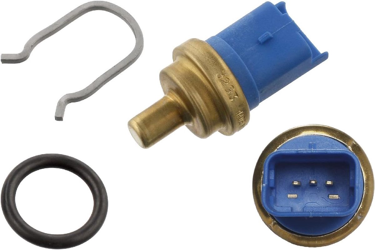 Koelvloeistoftemperatuursensor - Temperatuursensor motor - Motorkoeling controleren - Met afdichting en veer - 61 x 47 x 45 cm