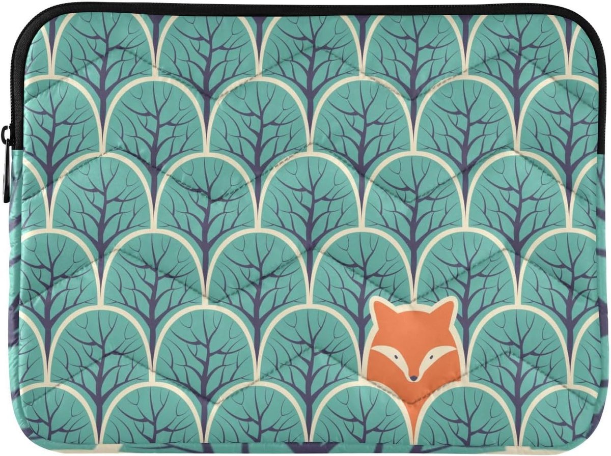 Laptop Sleeve - Laptop Tas - Reizen - Waterbestendig Polyester - 13-14 Inch - Vos Blauw