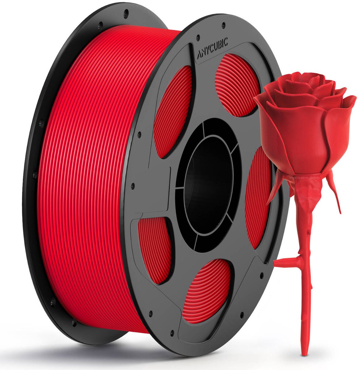 Anycubic PETG Filament Rood 1.75mm – 1KG met Spoel – Sterk, Slagvast & Waterbestendig – Hoge Printkwaliteit