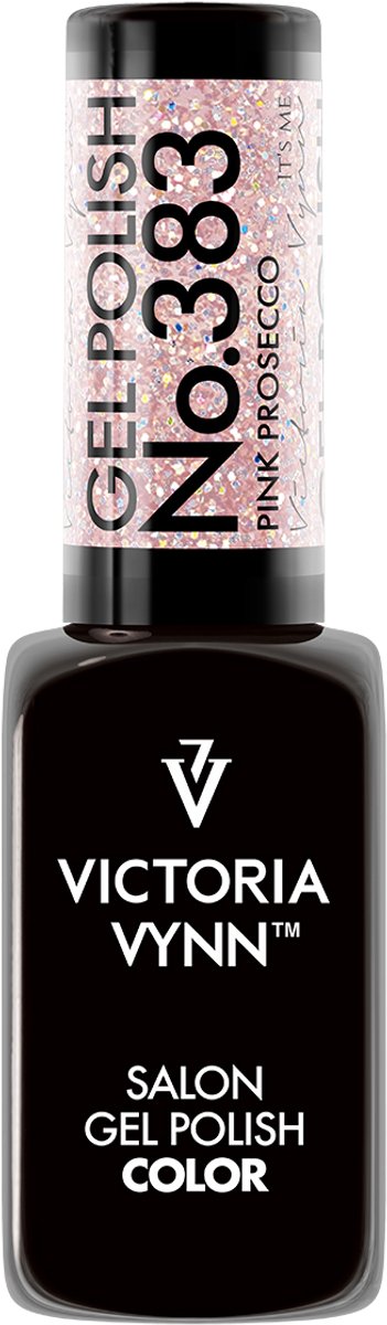 Victoria Vynn - Salon Gelpolish 383 Pink Prosecco - roze reflecterende flash glitters - gel polish - gellak - nagels - nagelverzorging - nagelstyliste - uv / led - nagelstylist - callance