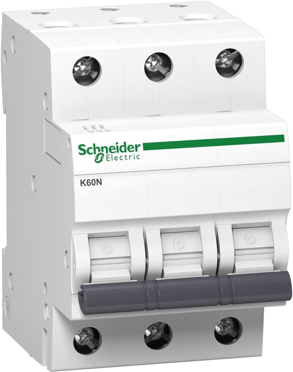 Stroomonderbreker - Zekering automaat - Elektrische beveiliging - B karakteristiek - 3 polen 20A