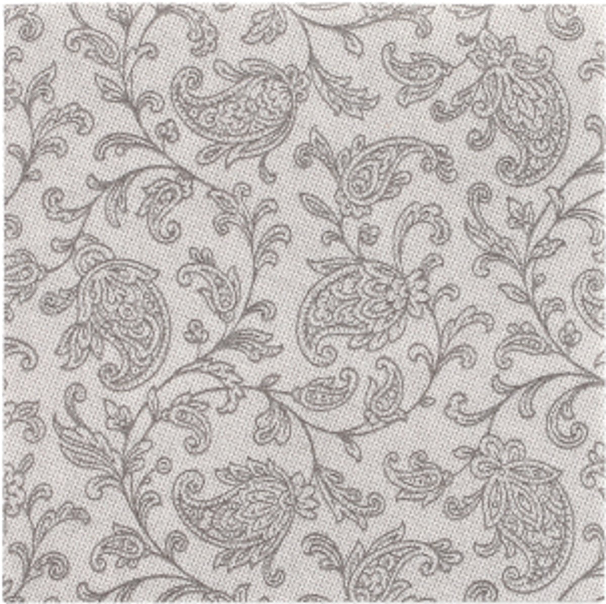 14x 20 Servetten ROYAL Collection 1/4 vouw 25 cm x 25 cm grijs Ornaments