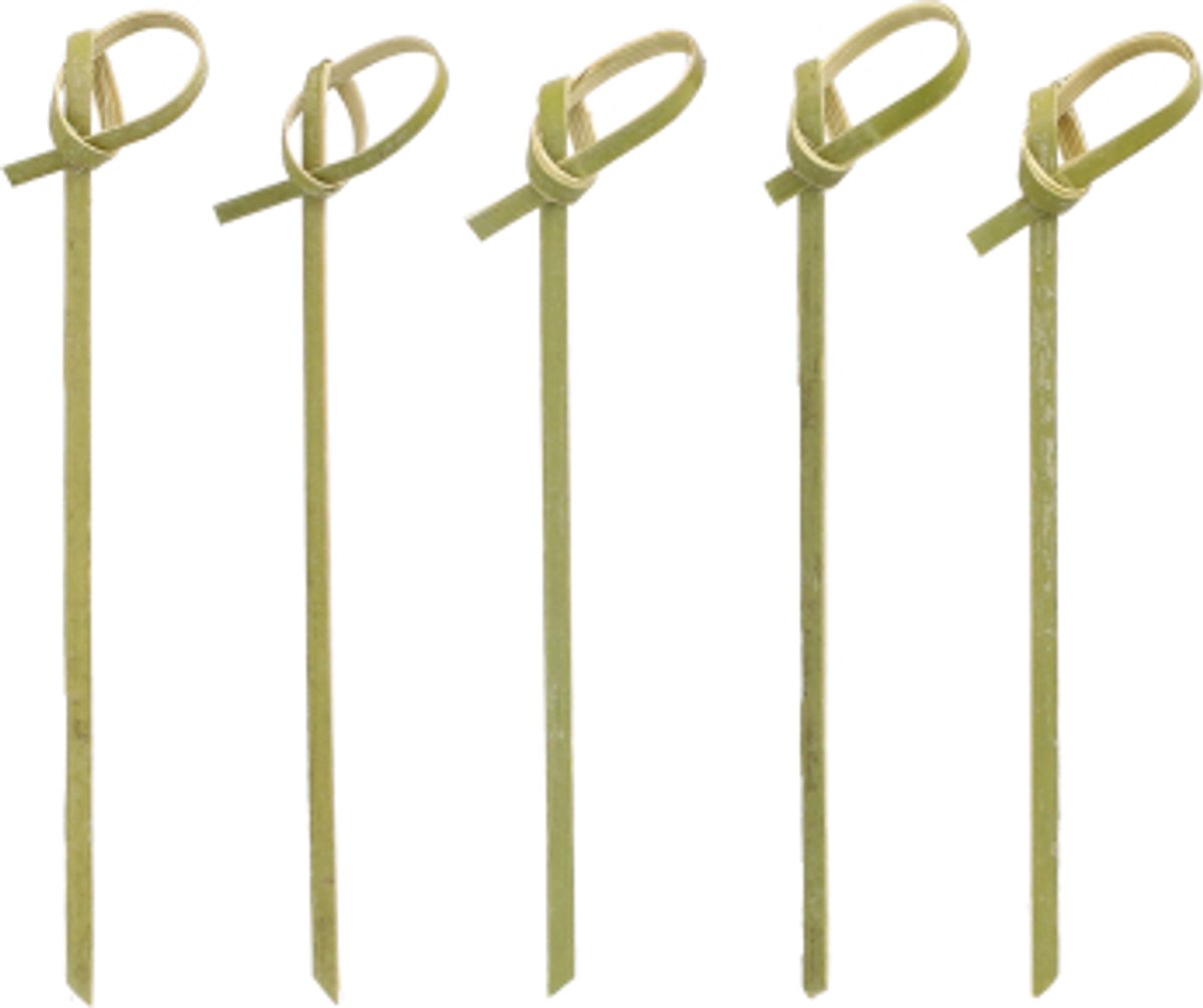 10x 250 Fingerfood prikkers pure 9 cm Knot