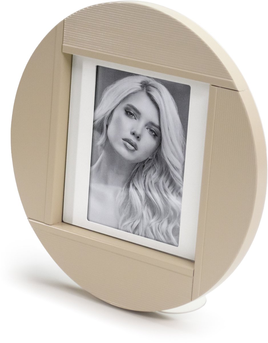 ARIT Fotohouder OPERA – Ronde Massief Beukenhouten Fotolijst 13 x 18 cm – Beige