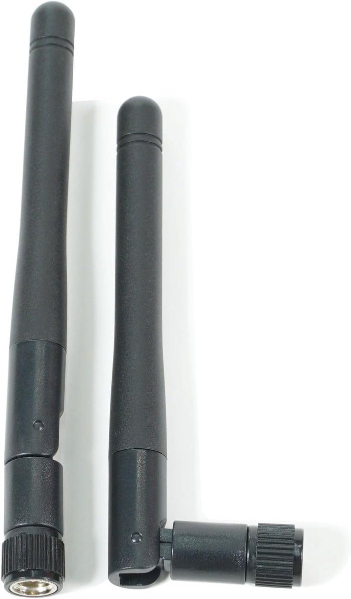 WiFi Antenne Set - Draadloze Versterker - Netwerk Verbetering - Omni-Directioneel Signaal - 2DBi Versterking - Zwart