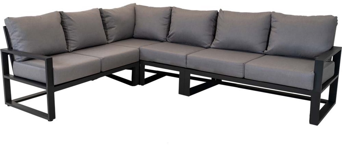 Lesli Living - Loungebank Tormenta - Antraciet - 137x80x86cm