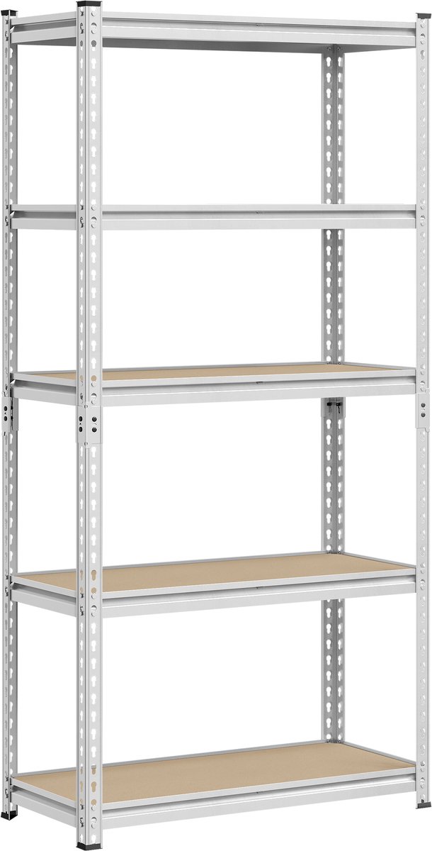 SONGMICS - Stellingkast - Opbergrek - Zware - 5 Planken - Max 875 kg - Voor Kelder Keuken Werkkamer