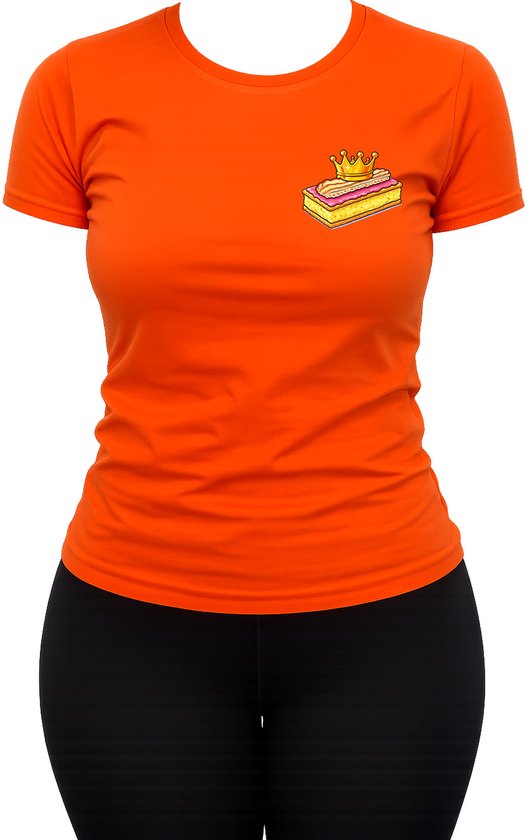 Koningsdag Shirt Dames – Oranje Koningsdag Kleding – Tompouce Design