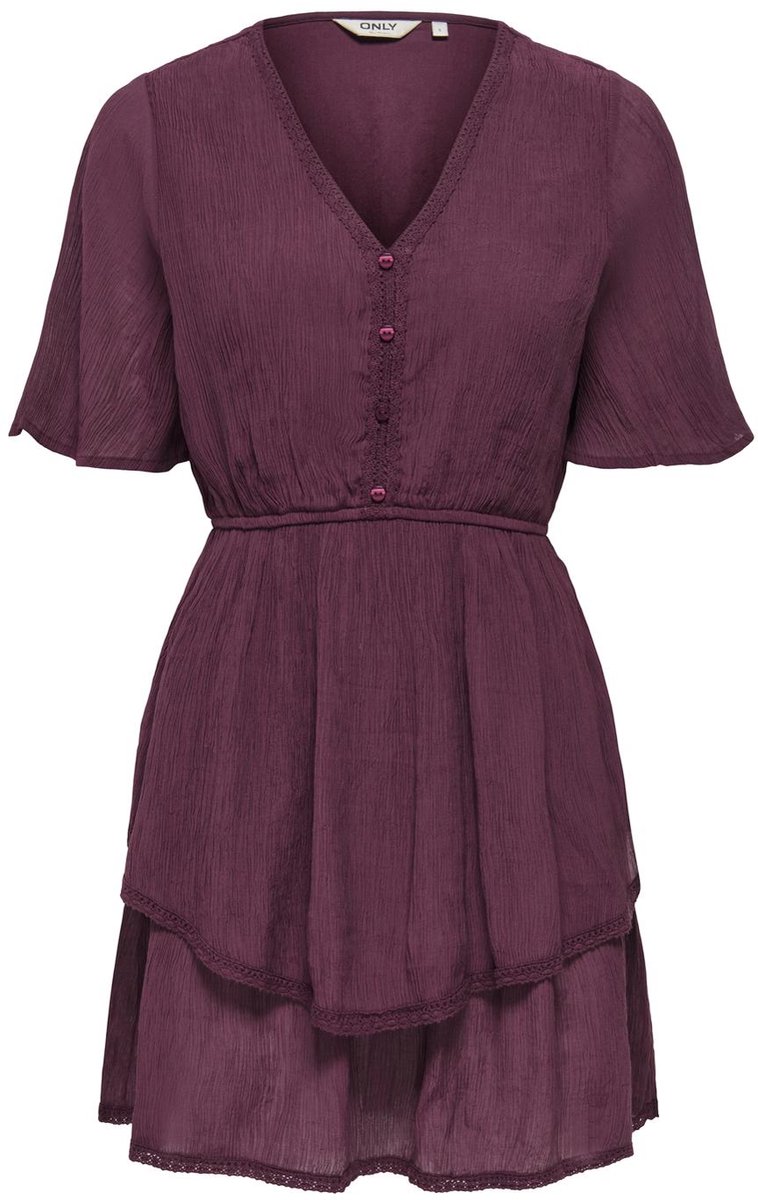 ONLY - ONLALLYSON 2/4 SHORT LAYER DRESS WVN Dames Jurk