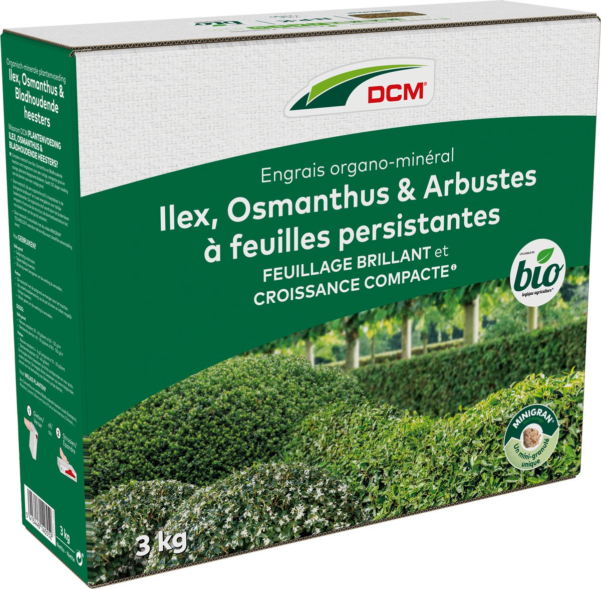 DCM ILEX/OSMANTUS/BLADHOUDENDE HEESTERS 3KG
