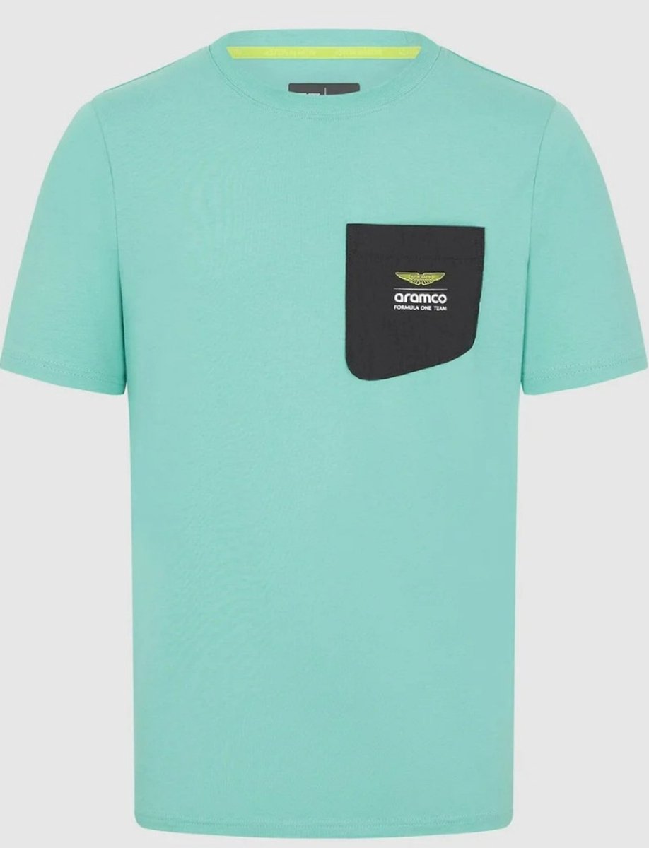Aston Martin Racing - Formule 1 - Lifestyle T-Shirt - Blauw - Heren - Maat XS
