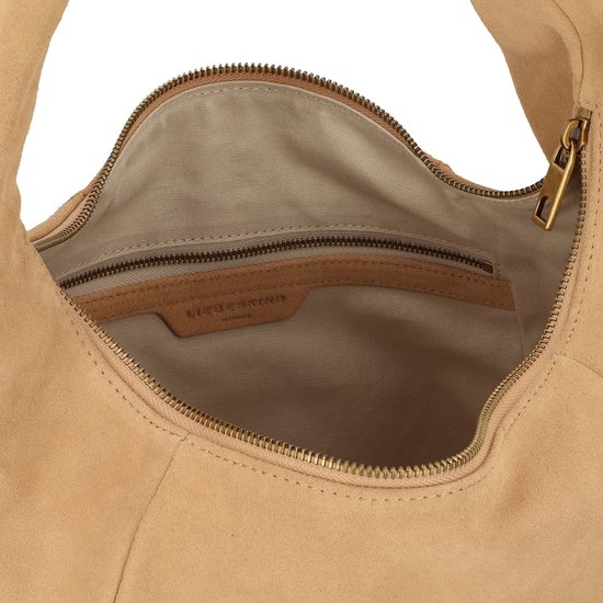 LIEBESKIND BERLIN Cuir Sac à épaule Farrah Hydro Suede Hobo Bag Beige