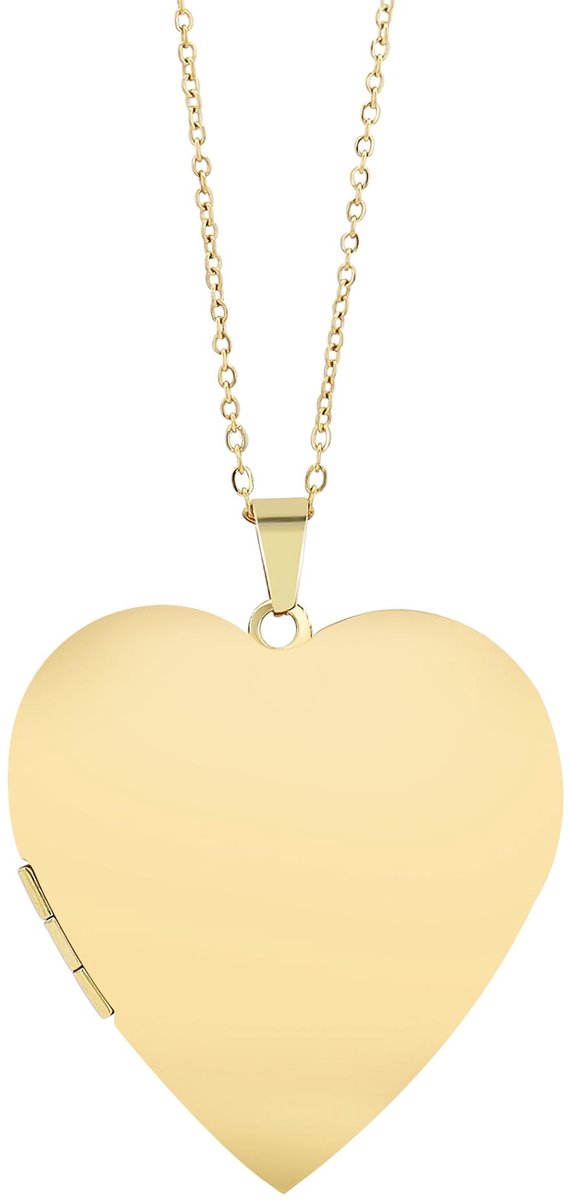AKZENT Akzent dames ketting met hanger Liora medaillon ketting "Liora" van roestvrij staal, 45+5 cm