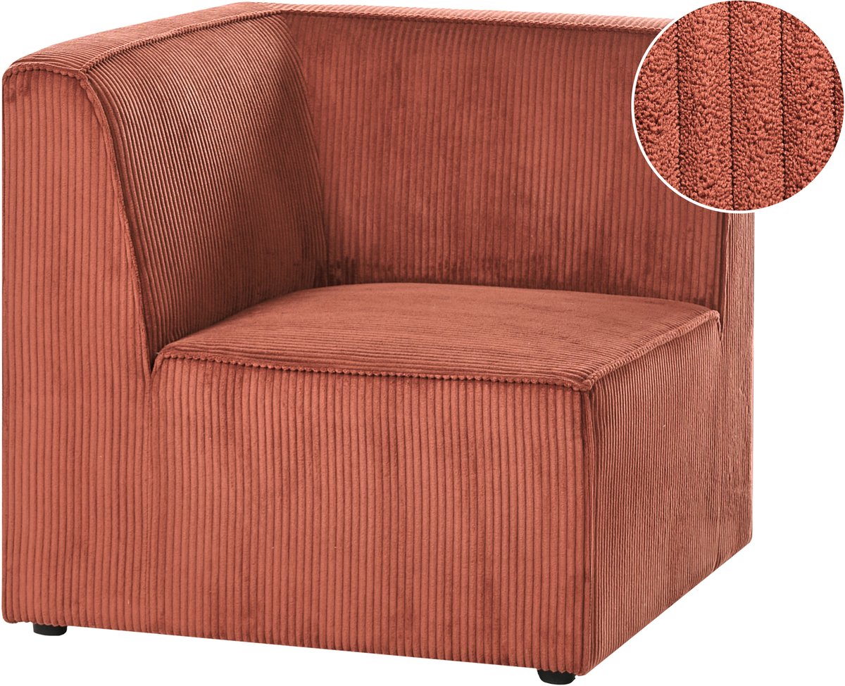 LEMVIG - Hoekmodule - Goudbruin - Links - Corduroy