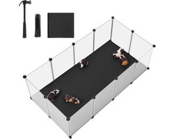 SONGMICS - Hondenren - Puppyren - Afneembare Waterdichte Onderlegger - Voor Hamsters Konijnen Cavia's