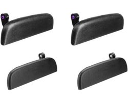 Viviance Links of rechts zwart auto compatibel met en achter buitendeur handvat compatibel met Suzuki New Alto A-Star Ignis Stingary Jimny Carry Wagon-R compatibel met Opel Agila(2 links en 2 rechts)