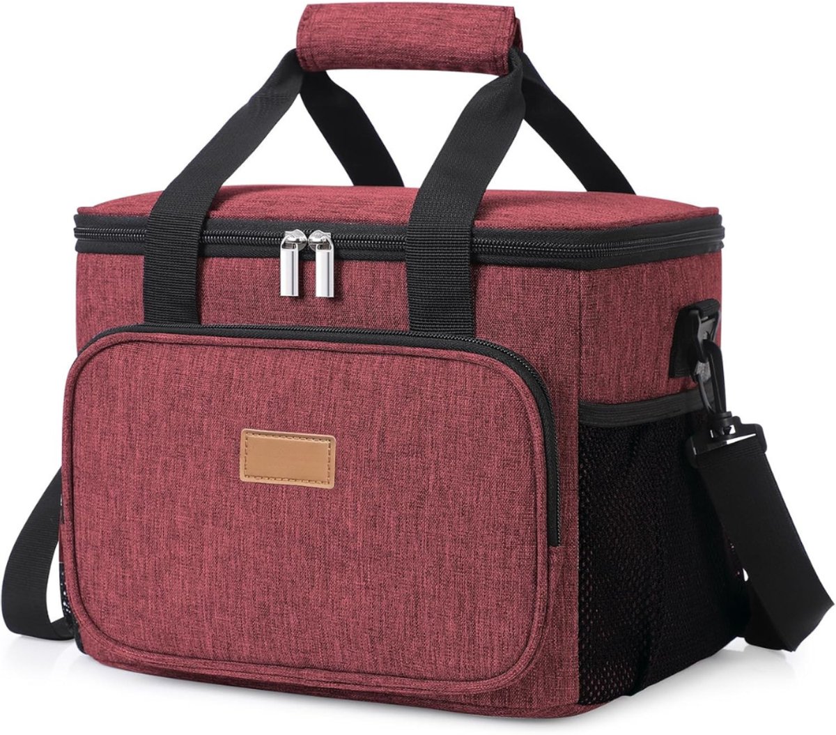 Picknicktas - Picknickmand - Lunchtas - Lunch Bag - Koeltas - Koelrugtas - Koelrugzak - Cooler Bag - Thermotas - 15L - Bordeaux - van Imperatoris