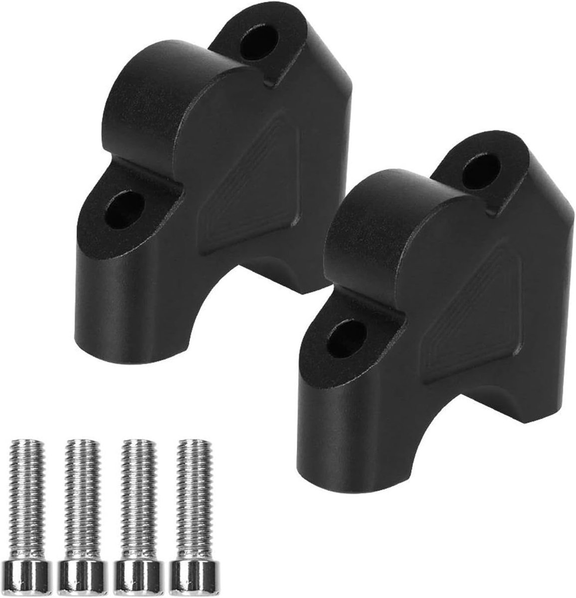 Stuurverhoger Motorfiets - Stuurklem Verhoging - Comfortabel Rijden - CNC Aluminium Constructie - 30mm Omhoog 25mm Achteruit - Zwart