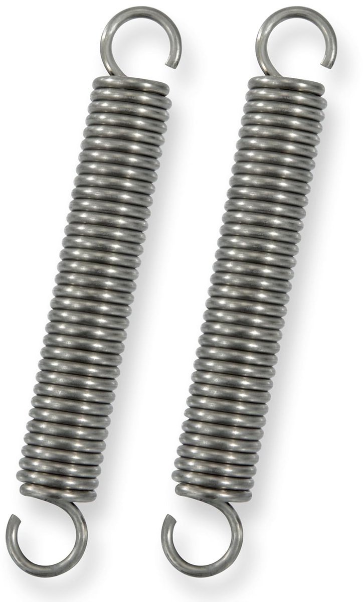 Trekveren RVS - Verlengveren Dubbele Haak - Mechanische Toepassingen - Roestvrij Staal Constructie - 100 mm Lengte 15 mm Diameter